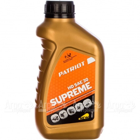 Масло Patriot Supreme HD SAE 30 592 мл для 4-х тактных двигателей в Рязани