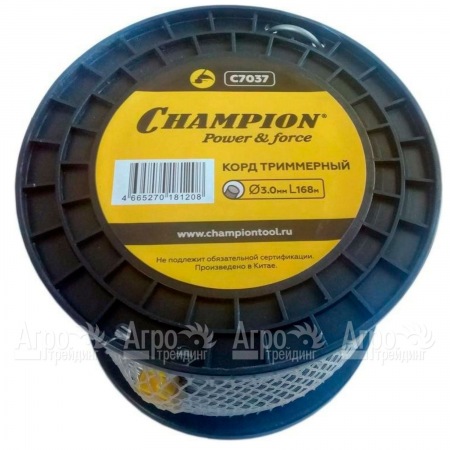 Корд триммерный Champion Aluminium 3.0мм, 168м (круглый)+нож  в Рязани