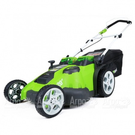 Газонокосилка аккумуляторная GreenWorks G-Max G40LM49DB 40V 49 см Twin Force (без батареи и зарядного устройства) в Рязани