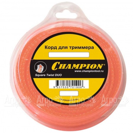 Корд триммерный Champion Square Twist Duo 2.4мм, 44м (витой квадрат)  в Рязани