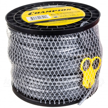 Корд триммерный Champion Platin Saw 4.0мм, 80м (зубчатый)+нож  в Рязани