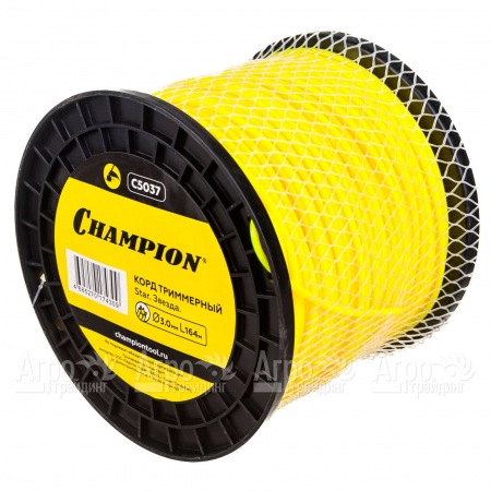 Корд триммерный Champion Star 3.0мм, 164м (звезда)+нож  в Рязани