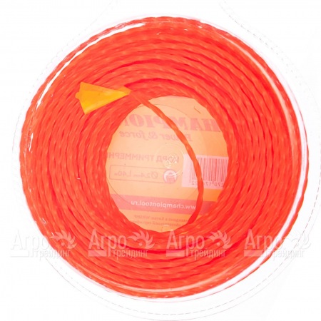 Корд триммерный Champion Twisted Square 3.0мм, 300м (витой квадрат)+нож  в Рязани