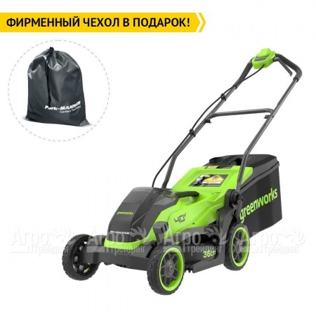 Газонокосилка аккумуляторная GreenWorks GD40LM361 4 Ач в Рязани