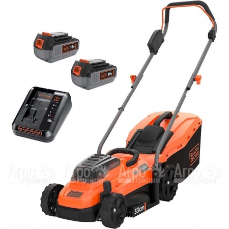 Газонокосилка аккумуляторная Black+Decker BCMW33184L2 в Рязани