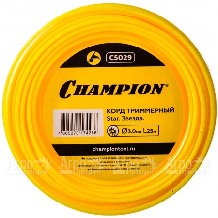 Корд триммерный Champion Star 3.0мм, 25м (звезда)  в Рязани