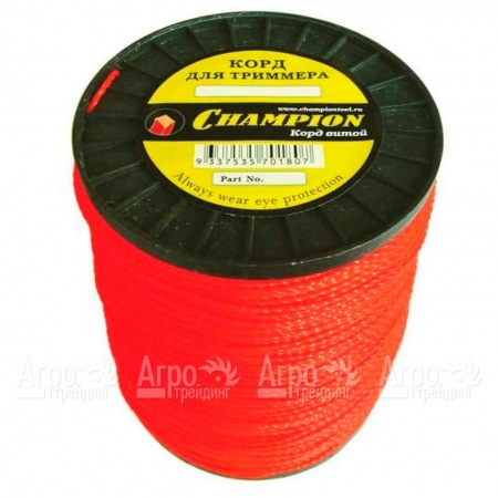 Корд триммерный Champion Twisted Square 2.4мм, 450м (витой квадрат)+нож  в Рязани