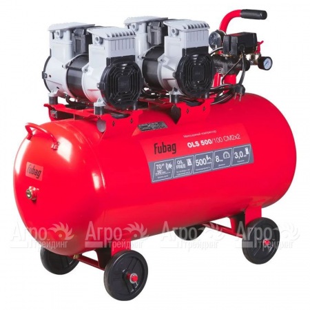Компрессор безмасляный малошумный Fubag OLS 500/100 CM2х2  в Рязани