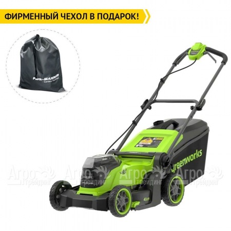Газонокосилка аккумуляторная GreenWorks GD24X2LM411 2х4 Ач  в Рязани