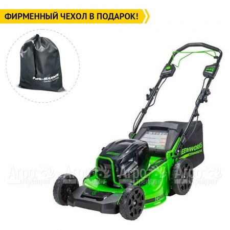 Газонокосилка аккумуляторная GreenWorks GC82HPLM51 (без аккумулятора и зарядного устройства)  в Рязани