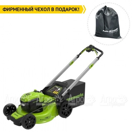 Газонокосилка аккумуляторная GreenWorks GD40LM48SP 8 Ач в Рязани
