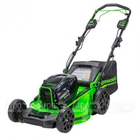 Газонокосилка аккумуляторная GreenWorks GC82HPLM51 (без аккумулятора и зарядного устройства)  в Рязани