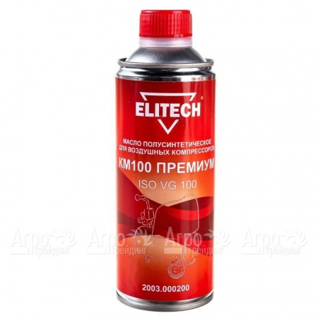 Масло полусинтетическое Elitech КМ100 2003.000200 ISO 100 0.45 л для воздушных компрессоров в Рязани