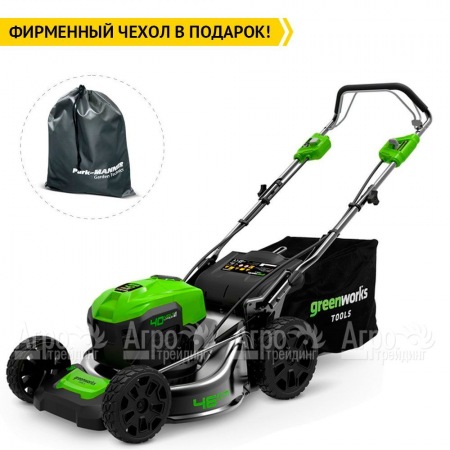 Газонокосилка аккумуляторная GreenWorks GD40LM46SPK4 в Рязани