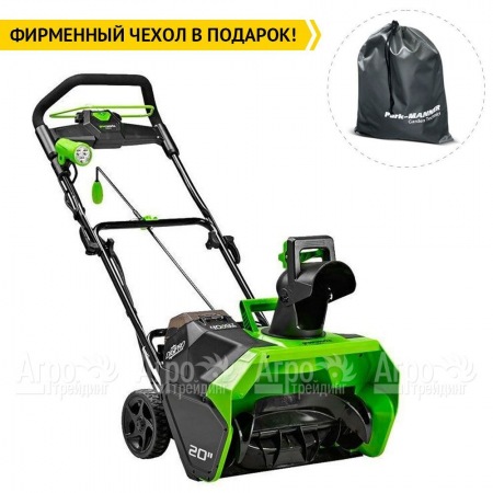 Снегоуборщик аккумуляторный GreenWorks GD40STK5 5 Ач в Рязани