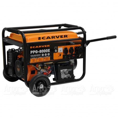 Бензогенератор Carver PPG-8000E 6 кВт в Рязани