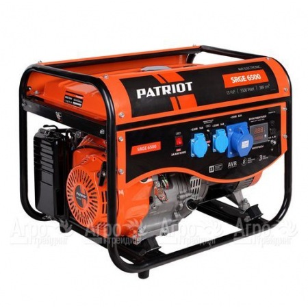 Бензогенератор Patriot Max Power SRGE-6500 5 кВт  в Рязани