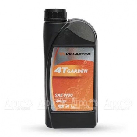 Масло моторное летнее Villartec 4T Garden SAE W-30, 1 л для 4-х тактных двигателей в Рязани