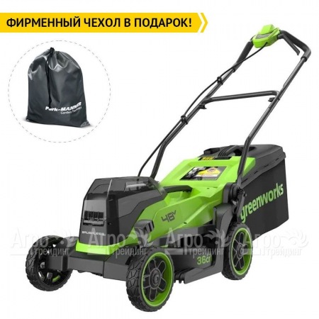 Газонокосилка аккумуляторная GreenWorks GD24X2LM361 2х4 Ач в Рязани