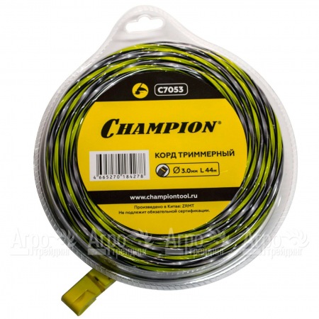 Корд триммерный Champion Tornado 3.0мм, 44м (витой квадрат)  в Рязани