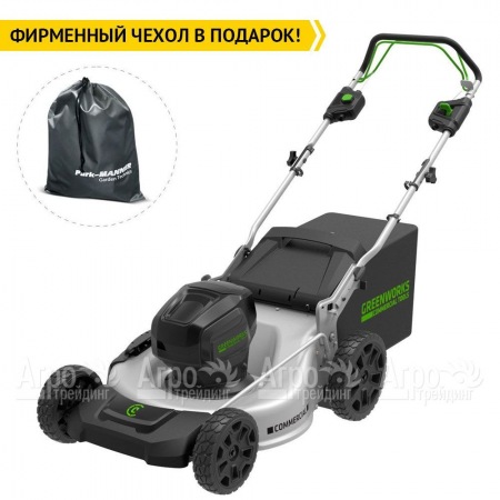 Газонокосилка аккумуляторная GreenWorks GC82LM51SP (без батареи и зарядного устройства)  в Рязани