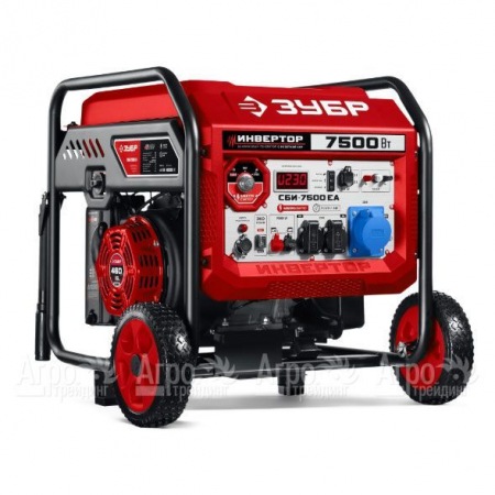 Бензиновый генератор инверторный Зубр СБИ-7500ЕА 7 кВт в Рязани