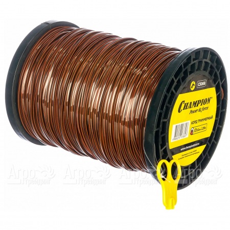 Корд триммерный Champion Nylplus Square 3.0мм, 236м (квадрат)+нож  в Рязани