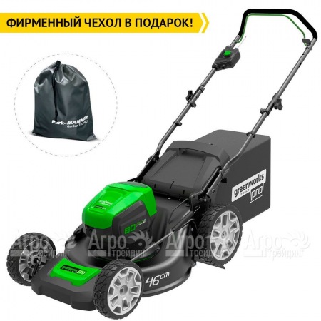 Газонокосилка аккумуляторная GreenWorks GD80LM46K4 в Рязани