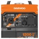 Инверторный бензогенератор Daewoo GDA 1400 i 1 кВт в Рязани